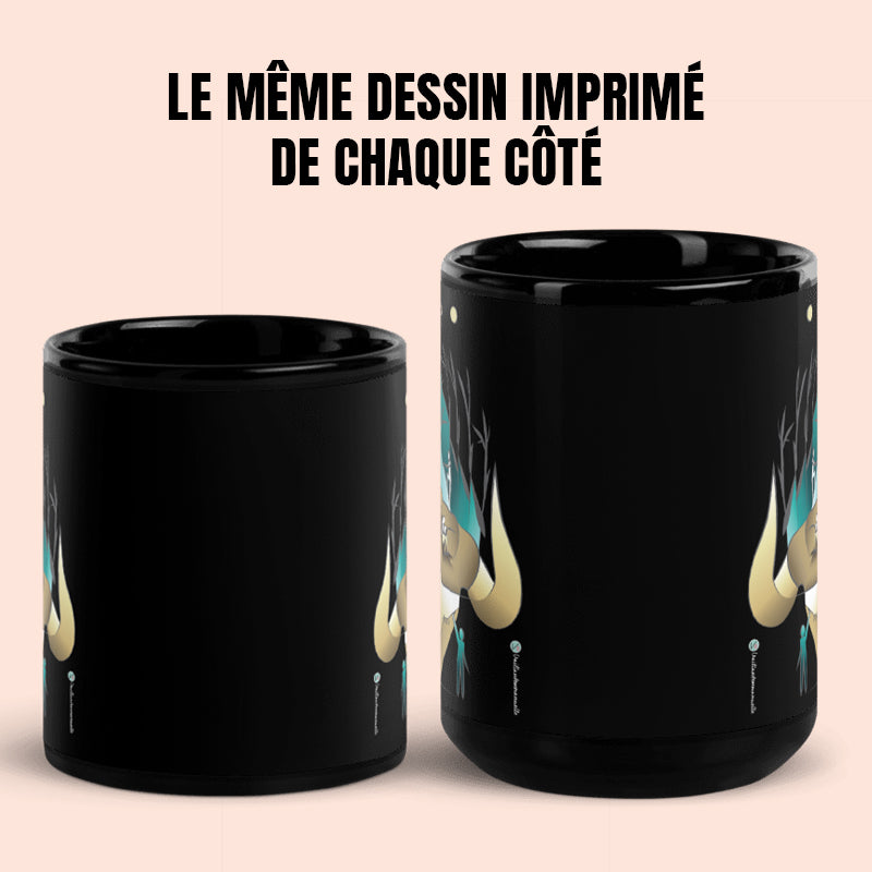 "Force et faiblesse du signe du Taureau" Noir Mug