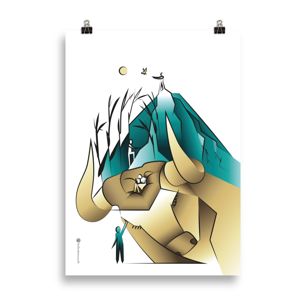 Signe du Taureau fond blanc