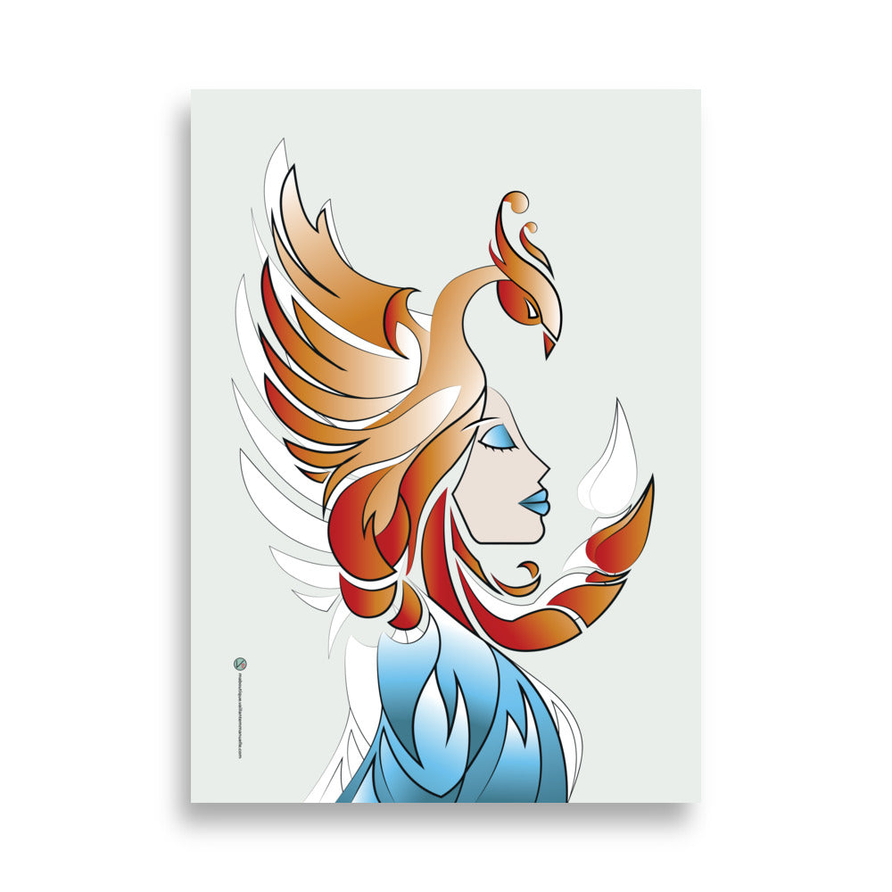 Affiche Signe Astrologique Scorpion Orange