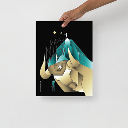 Affiche Signe Astrologique Taureau