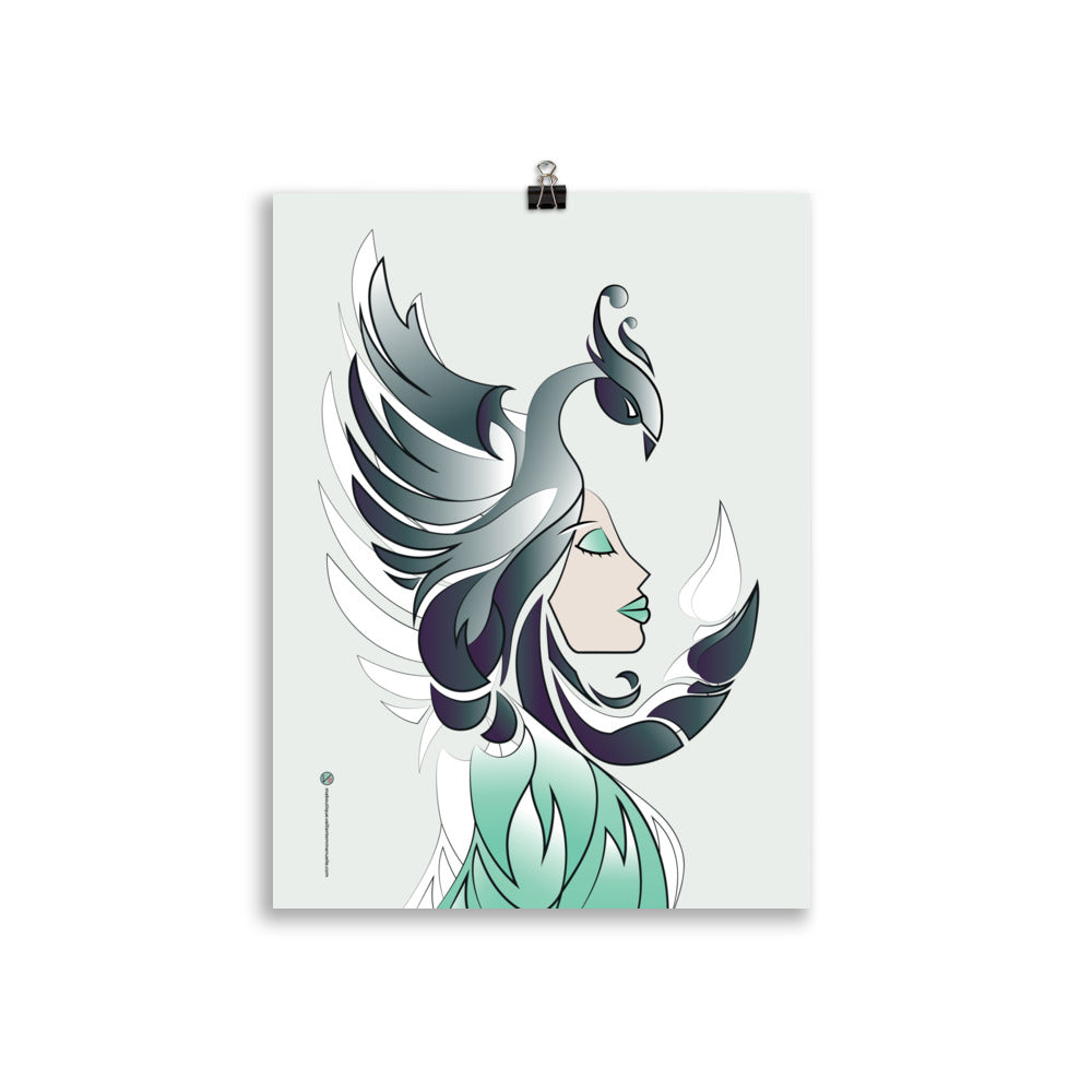 Affiche Signe Astrologique Scorpion Gris