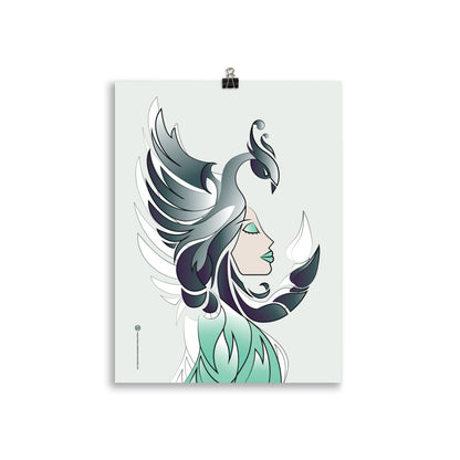 Affiche Signe Astrologique Scorpion Gris