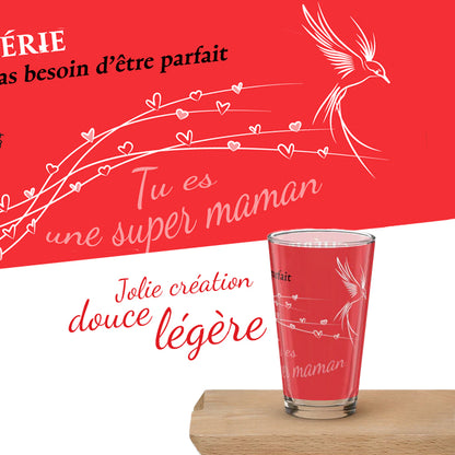Verre "Une super maman"
