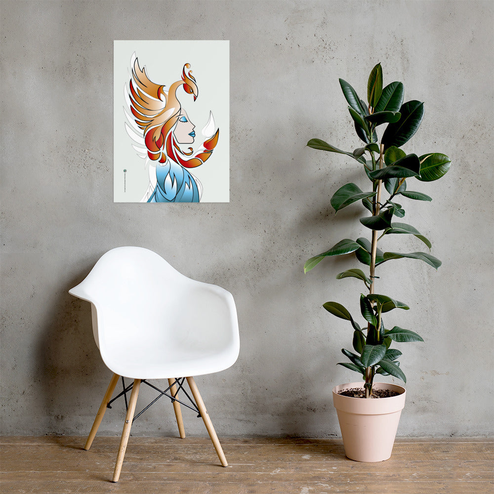 Affiche Signe Astrologique Scorpion Orange