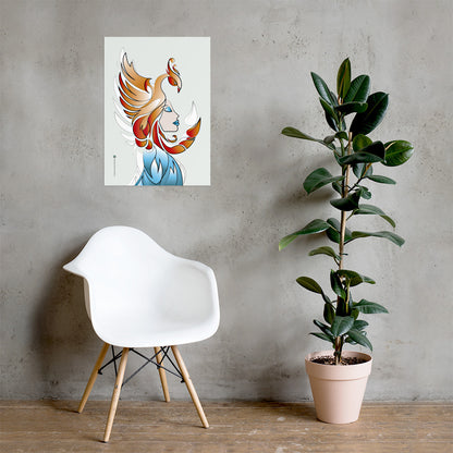 Affiche Signe Astrologique Scorpion Orange