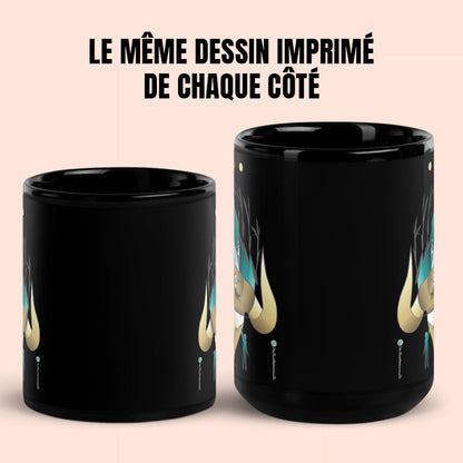"Force et faiblesse du signe du Taureau" Noir Mug