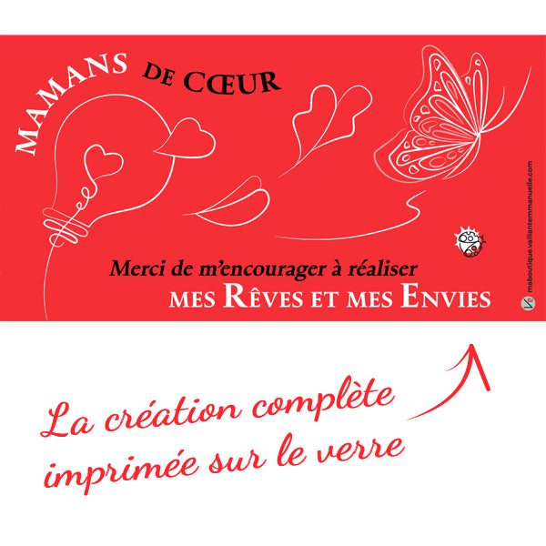 Verre "Maman de cœur"